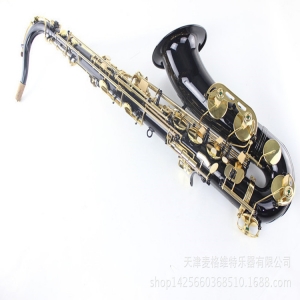 McGovert MTS-280 B flat tenor saxophone instrument surface black nickel gold keys