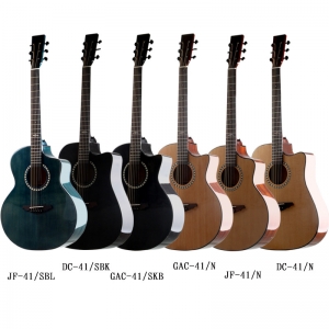 Beginner single board guitar novice 41 inch practice guitar male and female students getting started with spruce surface single folk acoustic guitar
