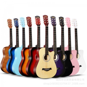 38 inch basswood guitar adult student folk guitar guitar beginner beginners practice piano guitar manufacturer