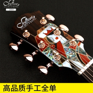 41 inch folk handmade full veneer guitar net red personality retro spruce rosewood mahogany guitar wholesale