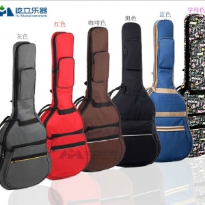 Jinchuan genuine 38/39/40/41 inch thick sponge folk/classical/electric guitar bag/electric bass bag